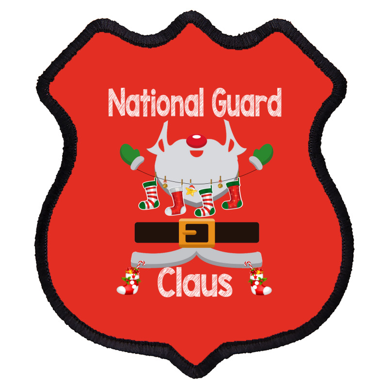 National Guard Claus Santa Christmas Costume Pajama 80s Shield Patch | Artistshot