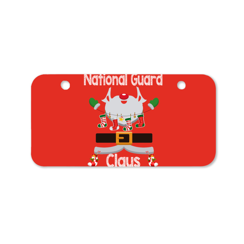 National Guard Claus Santa Christmas Costume Pajama 80s Bicycle License Plate | Artistshot