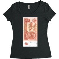 Cccp Rouble Lenin Soviet Money Ussr Women's Triblend Scoop T-shirt | Artistshot