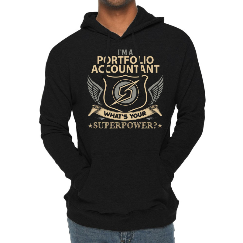 Portfolio Accountant T  Superpower Gift Item Tee Lightweight Hoodie | Artistshot