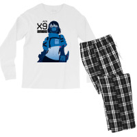 Cyberpunk Cyborg Girl Urban Modern Style Men's Long Sleeve Pajama Set | Artistshot