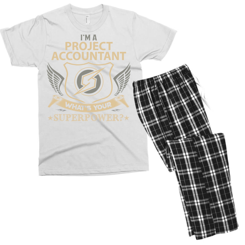 Project Accountant T  Superpower Gift Item Tee Men's T-shirt Pajama Set | Artistshot