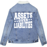 Assets Over Liabilities Hipster Unisex Sherpa-lined Denim Jacket | Artistshot