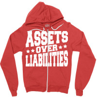 Assets Over Liabilities Hipster Zipper Hoodie | Artistshot