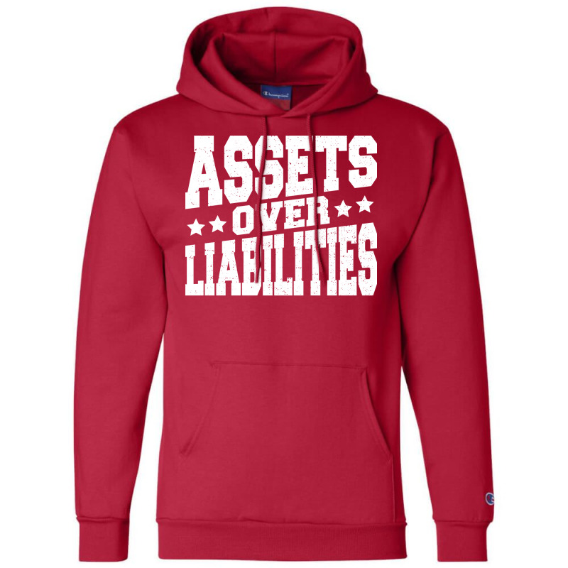 Assets Over Liabilities Hipster Champion Hoodie by hutormbuyie6 | Artistshot