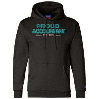 Proud Accountant Est 2011 Hippie Champion Hoodie | Artistshot