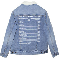 Fund Accountant T  Fund Accountant Factors Daily Gift Item Tee Unisex Sherpa-lined Denim Jacket | Artistshot