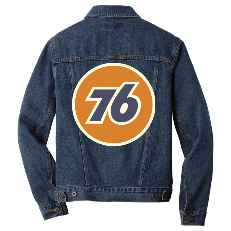 Union 76 Vintage Oil Station Racing Men Denim Jacket | Artistshot