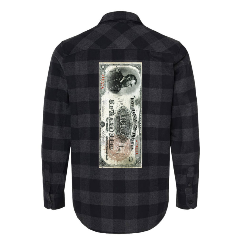 United States Dollar Bill Flannel Shirt | Artistshot