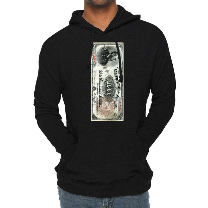 United States Dollar Bill Lightweight Hoodie | Artistshot