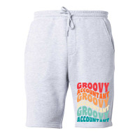 Groovy Accountant Vintage Retro 60s 70s 80s Vibes Hipster Fleece Short | Artistshot