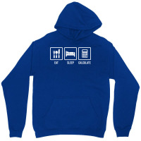 Eat Sleep Calculate Music Unisex Hoodie | Artistshot