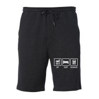 Eat Sleep Calculate Music Fleece Short | Artistshot