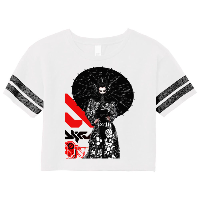 Cyberpunk Geisha Futurist Urban Style Scorecard Crop Tee by vrundaclicheq | Artistshot