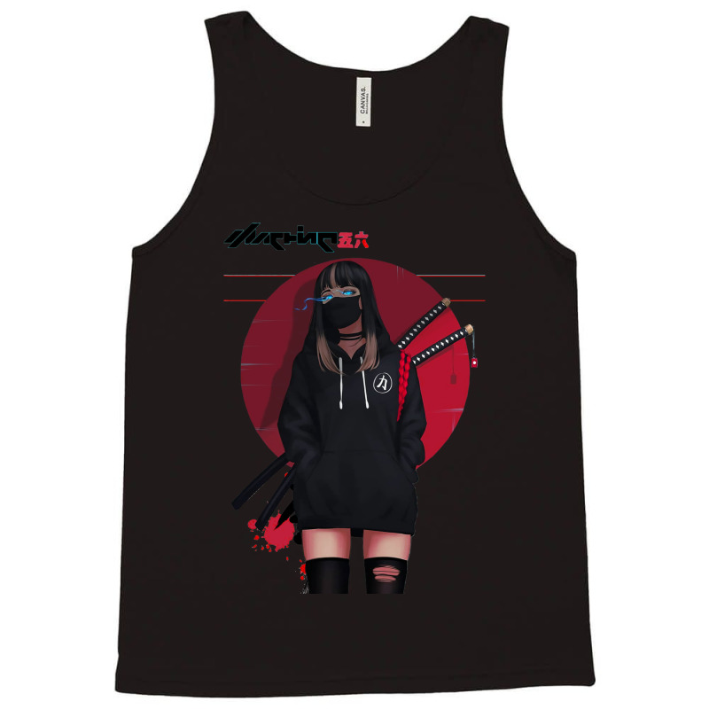 Urban Japanese Cyberpunk Girl Vaporwave Style Tank Top | Artistshot