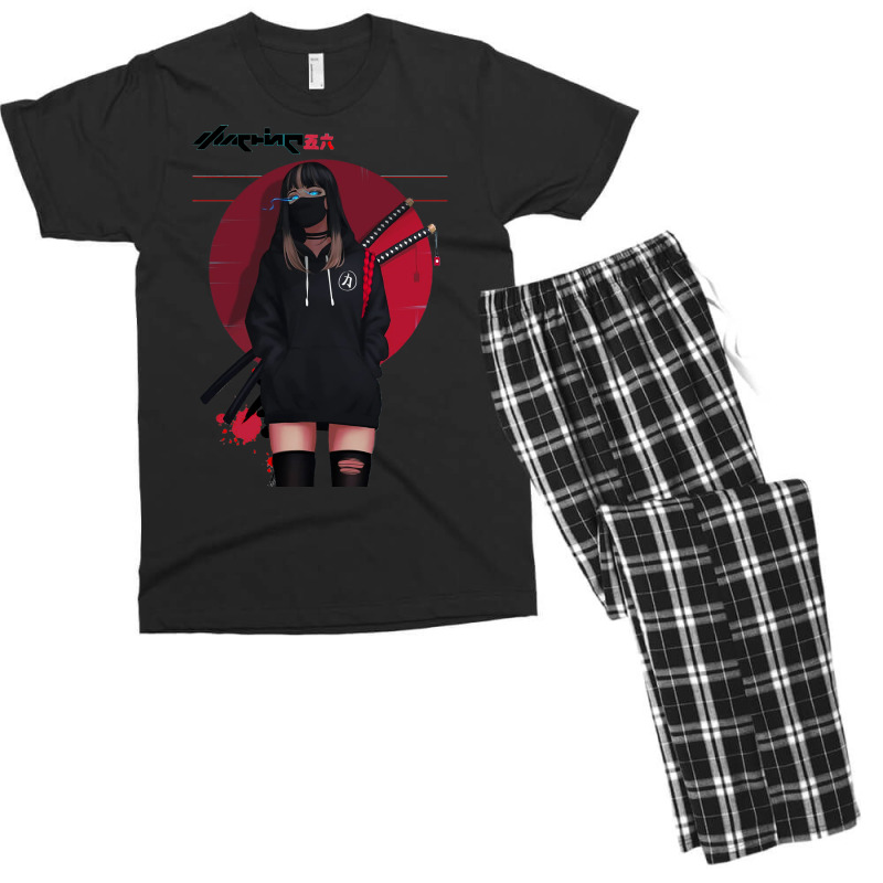 Urban Japanese Cyberpunk Girl Vaporwave Style Men's T-shirt Pajama Set | Artistshot