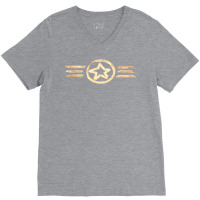 Us Air Force Usaf Roundel Brush V-neck Tee | Artistshot