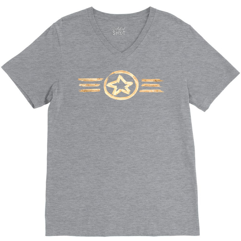 Us Air Force Usaf Roundel Brush V-neck Tee | Artistshot