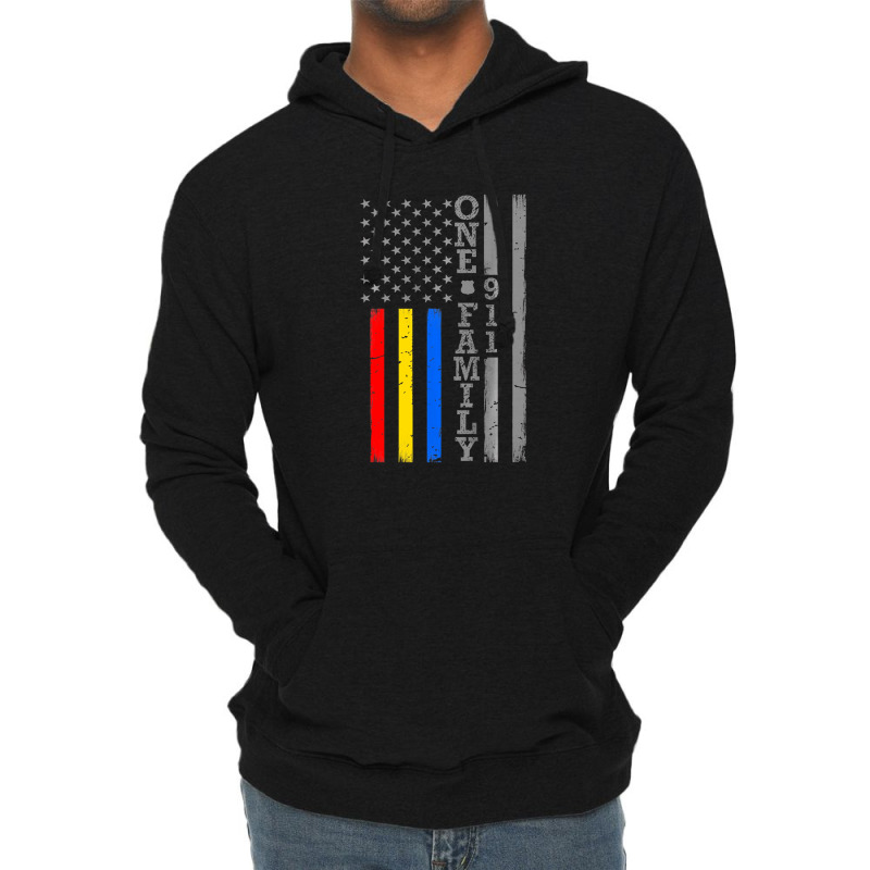 Fire Police Dispatcher 911 Emergency Services Blue Lightweight Hoodie | Artistshot