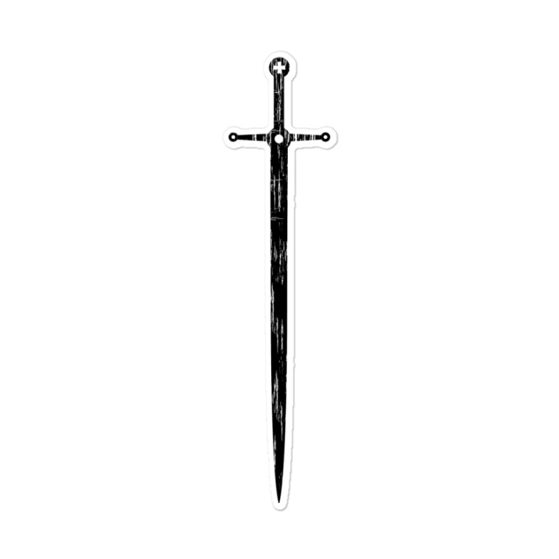 Medieval Crusader Sword Sticker | Artistshot