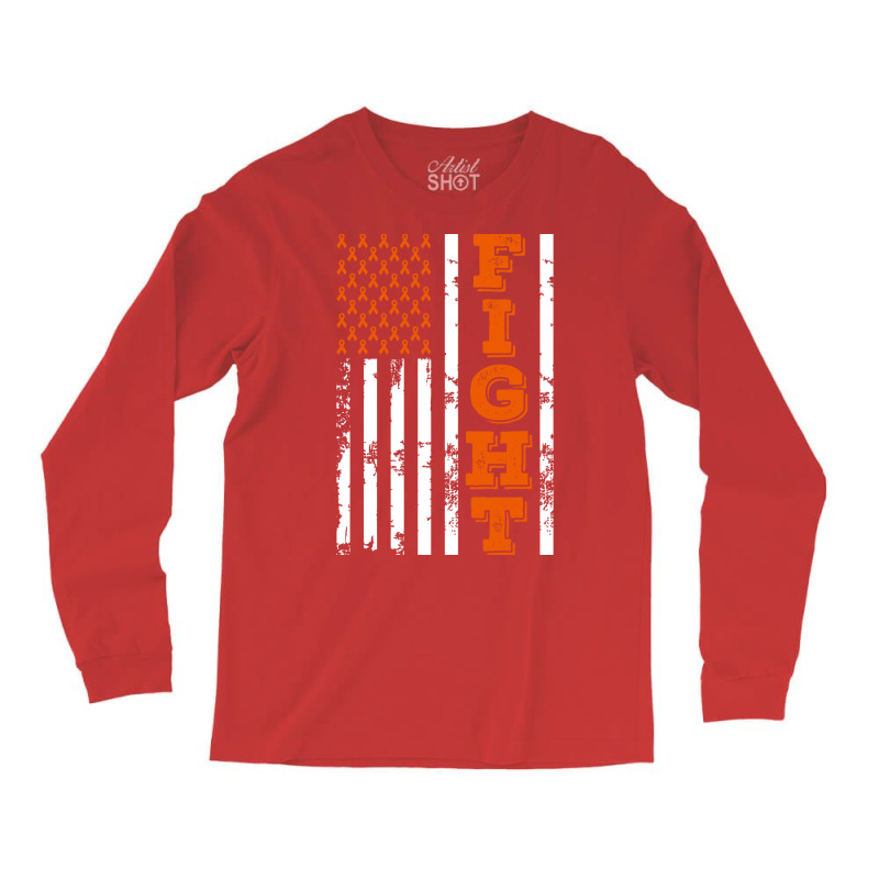 Adhd Awareness Fight American Flag 4th Of July Happy Independence Day Long Sleeve Shirts by valkdiartel | Artistshot