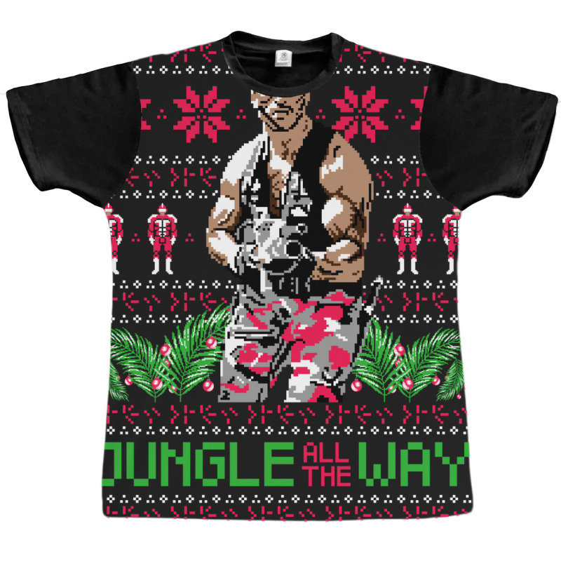 Jungle All The Way   Ugly Christmas Sweater Graphic T-shirt | Artistshot