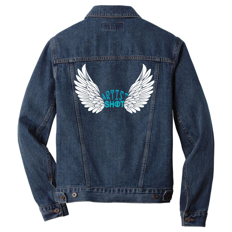 Artist Shot Wing Men Denim Jacket by mysticalbrain | Artistshot