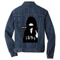 Japanese Cyberpunk Girl Vaporwave Dream Men Denim Jacket | Artistshot