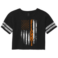 Adhd Awareness Ribbon American Flag In This Family We Fight Together 7 Scorecard Crop Tee | Artistshot