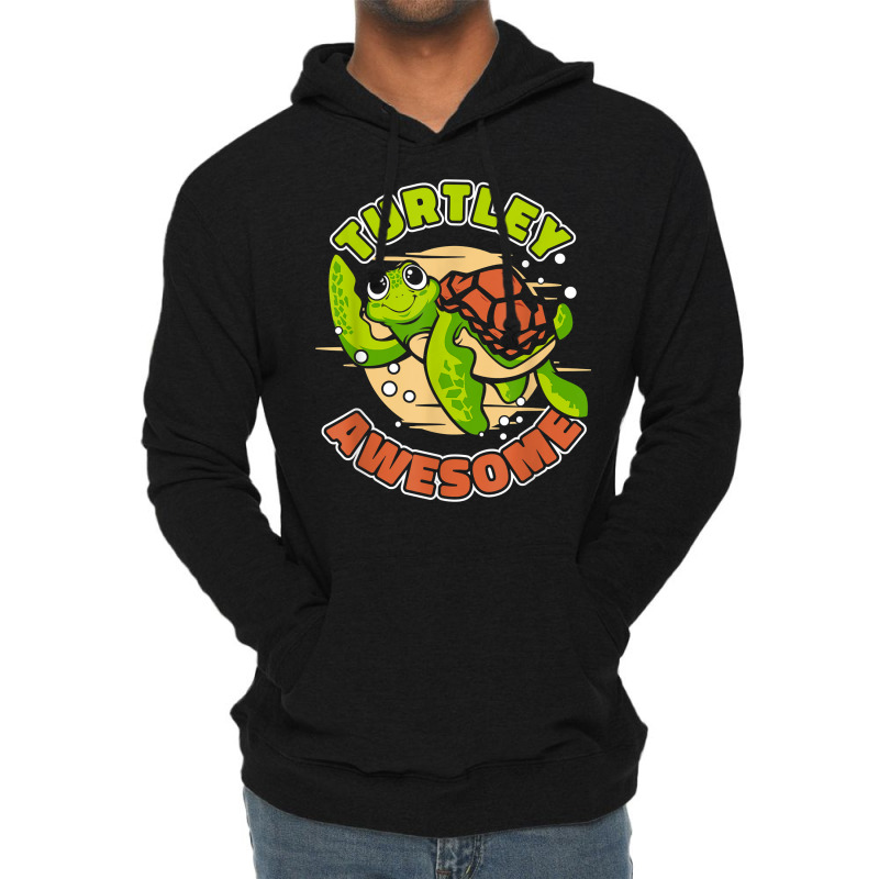 Turtley Awesome Tortoise Painted Alligator Snapping Turtle T Shirt Lightweight Hoodie | Artistshot