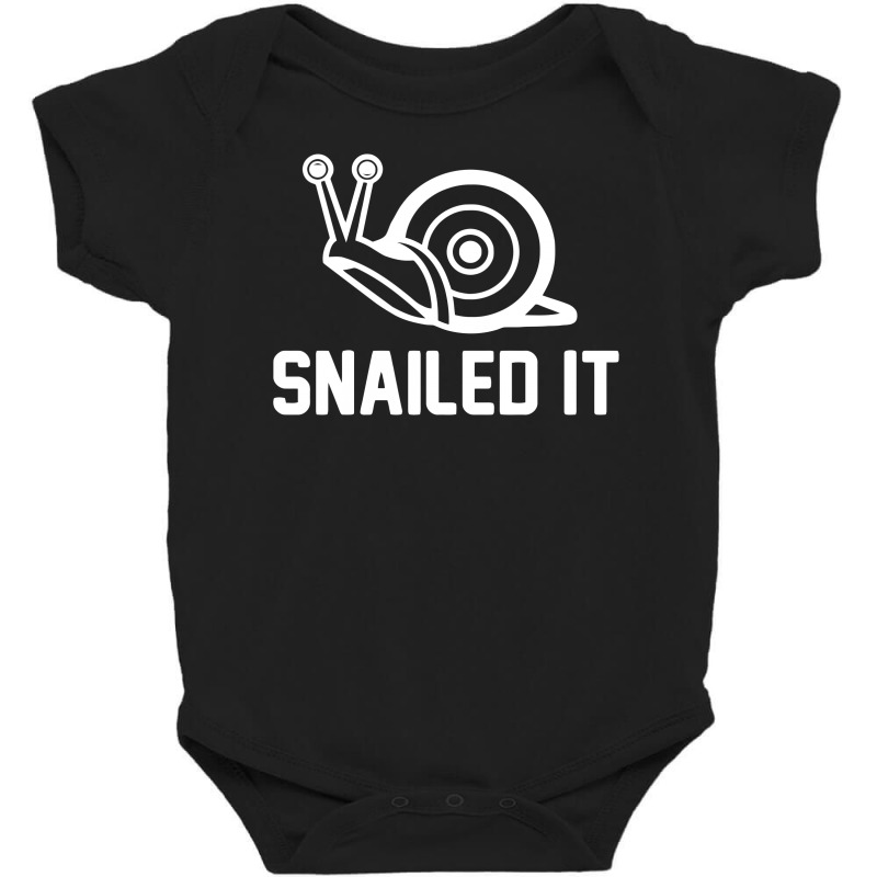 Snailed It Baby Bodysuit by Ramateeshirt | Artistshot