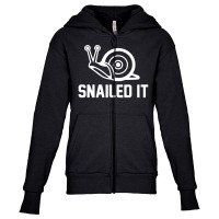 Snailed It Youth Zipper Hoodie | Artistshot