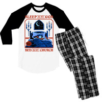 Sleep Is My God Men's 3/4 Sleeve Pajama Set | Artistshot