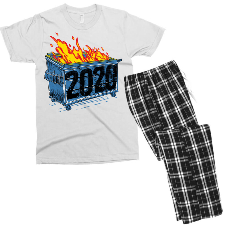 Dumpster Fire 2020 Men's T-shirt Pajama Set | Artistshot