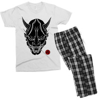 Japanese Dark Oni Hannya Mask Men's T-shirt Pajama Set | Artistshot