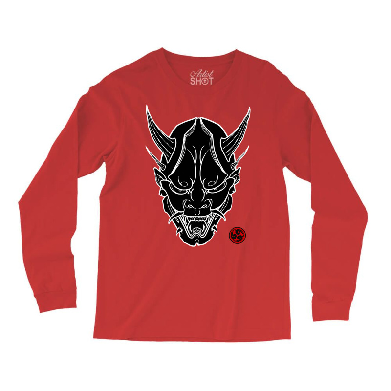 Japanese Dark Oni Hannya Mask Long Sleeve Shirts | Artistshot