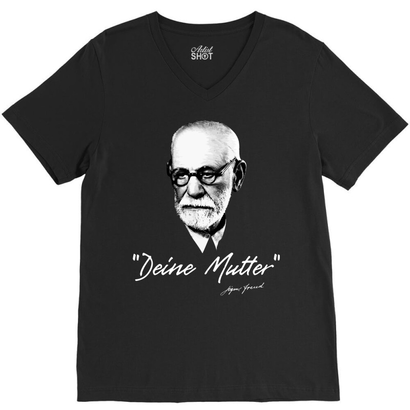 Hot Trend Sigmund Freud - Your Mom - German V-Neck Tee by Bostic Walling | Artistshot