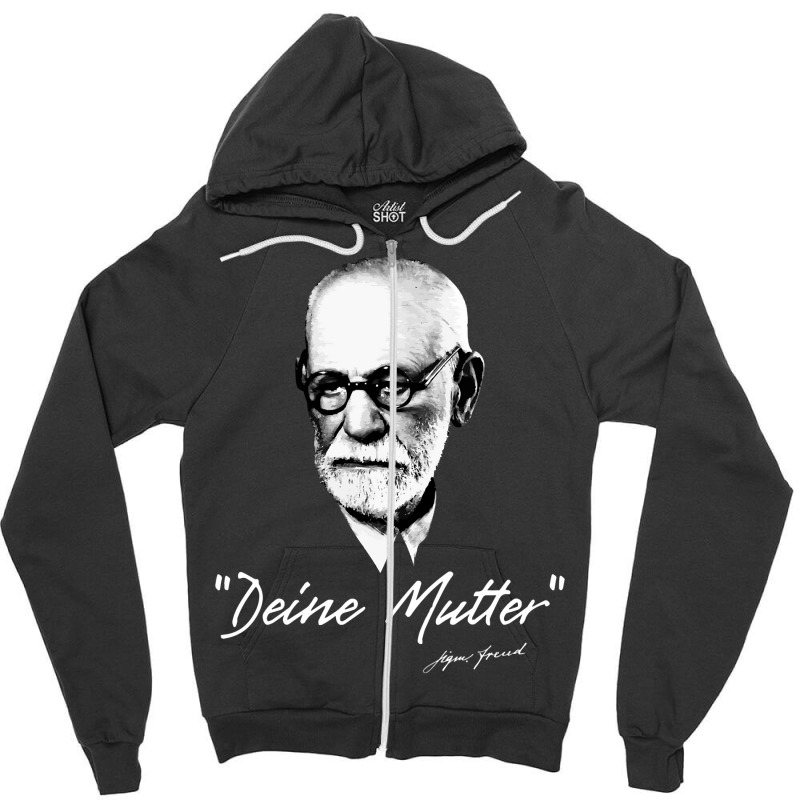 Hot Trend Sigmund Freud - Your Mom - German Zipper Hoodie by Bostic Walling | Artistshot