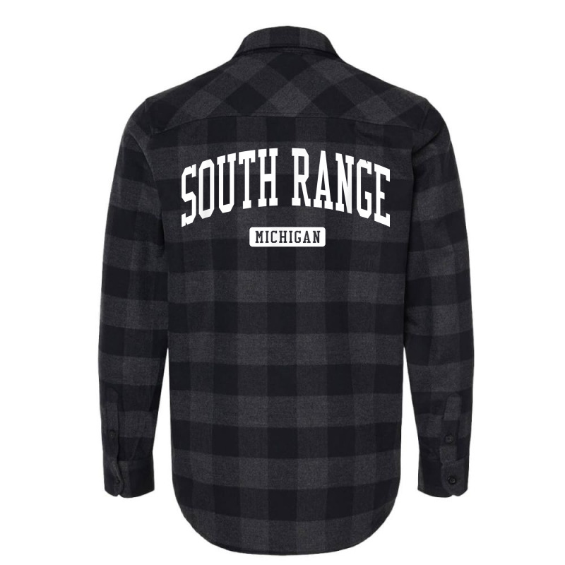 South Range Michigan Mi Vintage Athletic Sports Design T Shirt Flannel Shirt | Artistshot