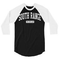 South Range Michigan Mi Vintage Athletic Sports Design T Shirt 3/4 Sleeve Shirt | Artistshot