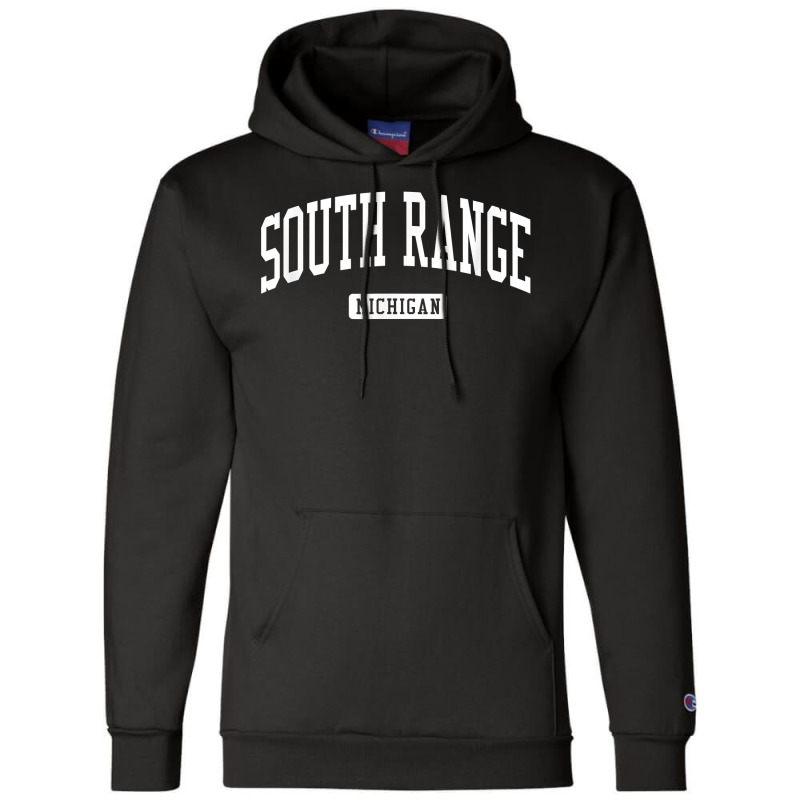 South Range Michigan Mi Vintage Athletic Sports Design T Shirt Champion Hoodie | Artistshot