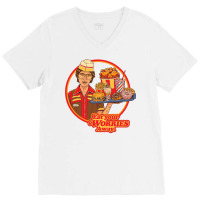 Eat Your Worries V-neck Tee | Artistshot