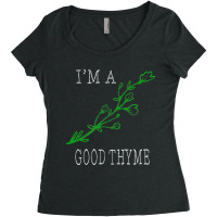 I'm A Good Thyme Pun Women's Triblend Scoop T-shirt | Artistshot