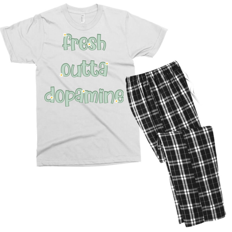 Fresh Outta Dopamine Cute Adhd Daisy Design Cute Adhd Sticker For Neur Men's T-shirt Pajama Set | Artistshot