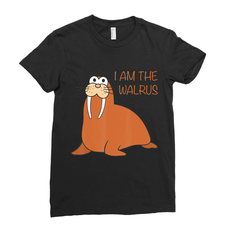 I Am The Walrus Ladies Fitted T-Shirt by longho | Artistshot