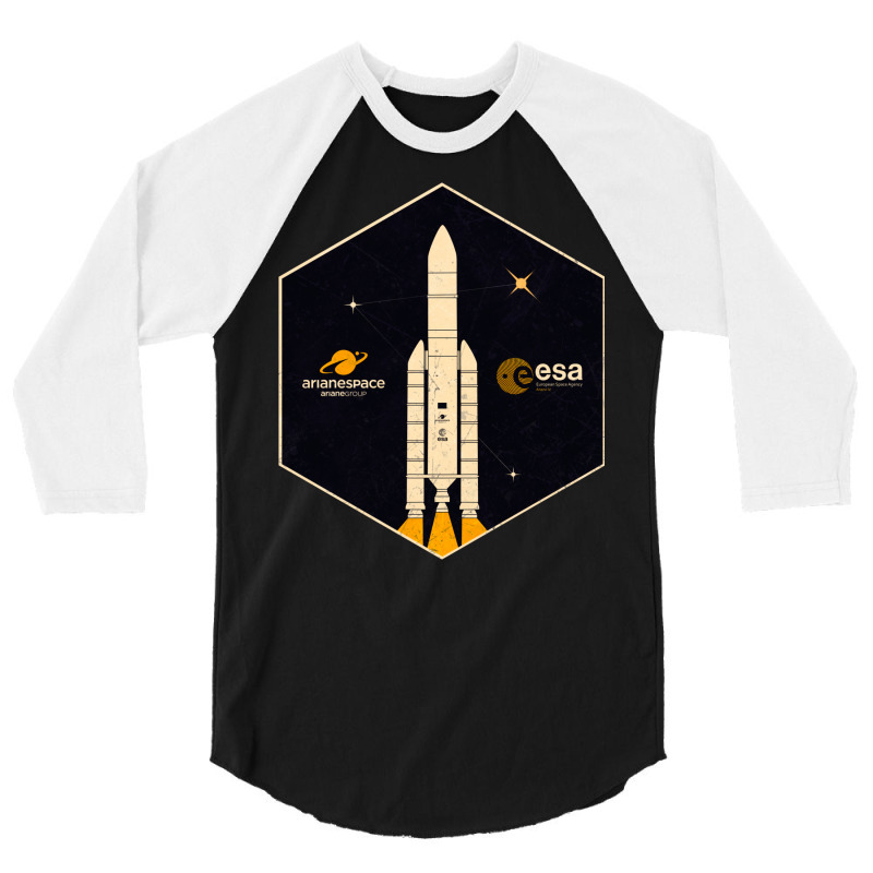 Esa European Space Agency Ariane 3/4 Sleeve Shirt | Artistshot