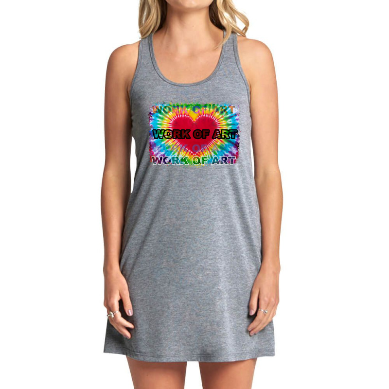 You Are A Work Of Art You Only Live Once Free Your Mind Hippie Retro T Tank Dress by sarrafsianour | Artistshot