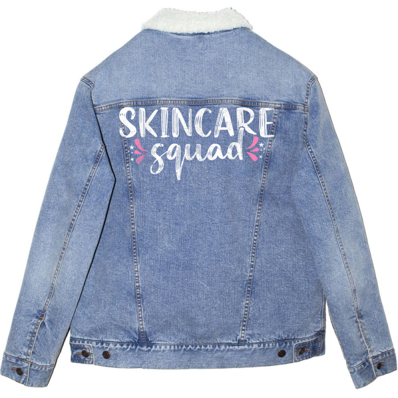 Vintage Skincare Squad Facialist Skin Esthetician Skincare T Shirt Unisex Sherpa-lined Denim Jacket | Artistshot