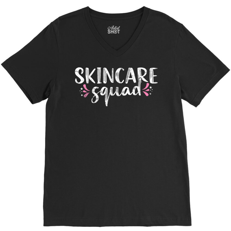 Vintage Skincare Squad Facialist Skin Esthetician Skincare T Shirt V-neck Tee | Artistshot