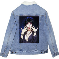 Elvira Mistress Of The Dark (3) Unisex Sherpa-lined Denim Jacket | Artistshot